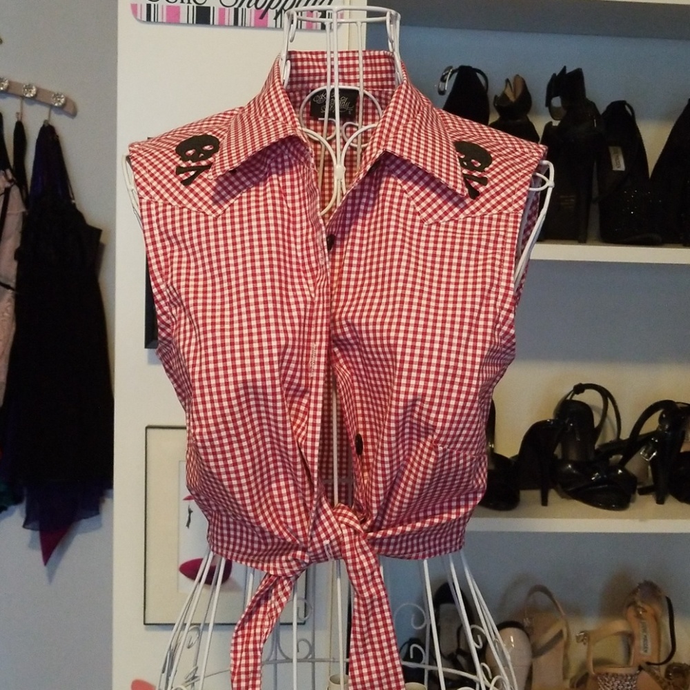 Rock Steady Gingham Crop Top
